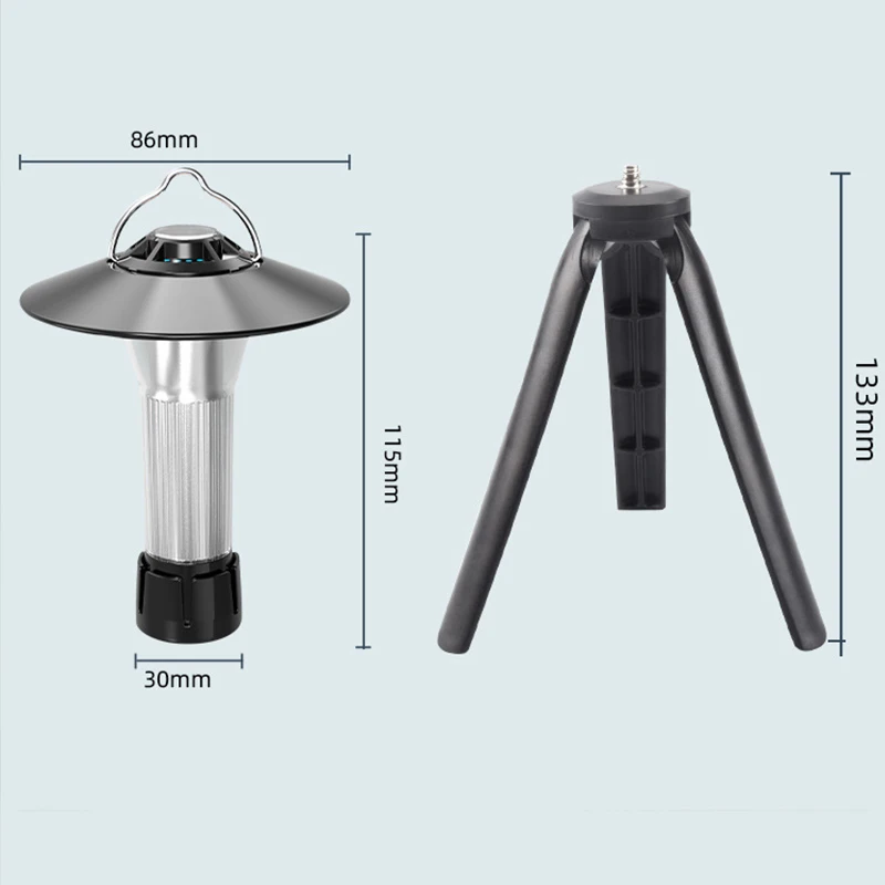 Multifunctional Camping Light Rechargeable Mini LED Magnetic Small Camping Lantern Waterproof Portable Emergency Lights