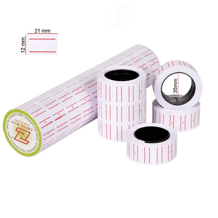 Factory discount price bar code paper roll self-adhesive blue background white background self-adhesive label
