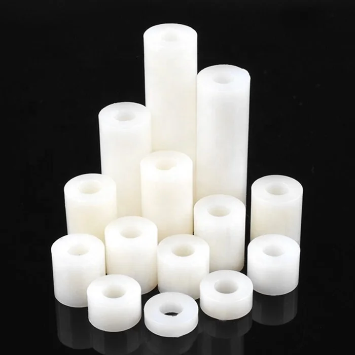 Nylon white PCB spacer round washer nylon round standoff