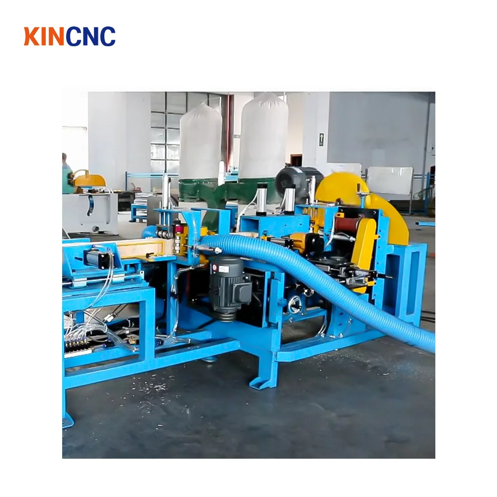 KINCNC Factory Price Automatic Wood Pallet Block Saw Cutting Machine Wood Block Cutter