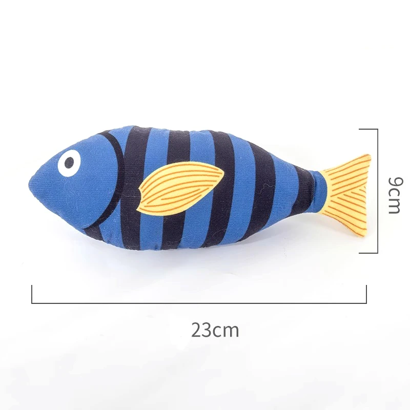 Wholesale Plush Fish Design Catnip Pet Cat Toy Accessories Pet Chew Toys