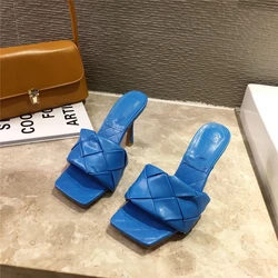 Женские босоножки на высоком каблуке, летняя обувь больших размеров 35-41, женские роскошные сандалии, Сексуальные вечерние сандалии, 2021