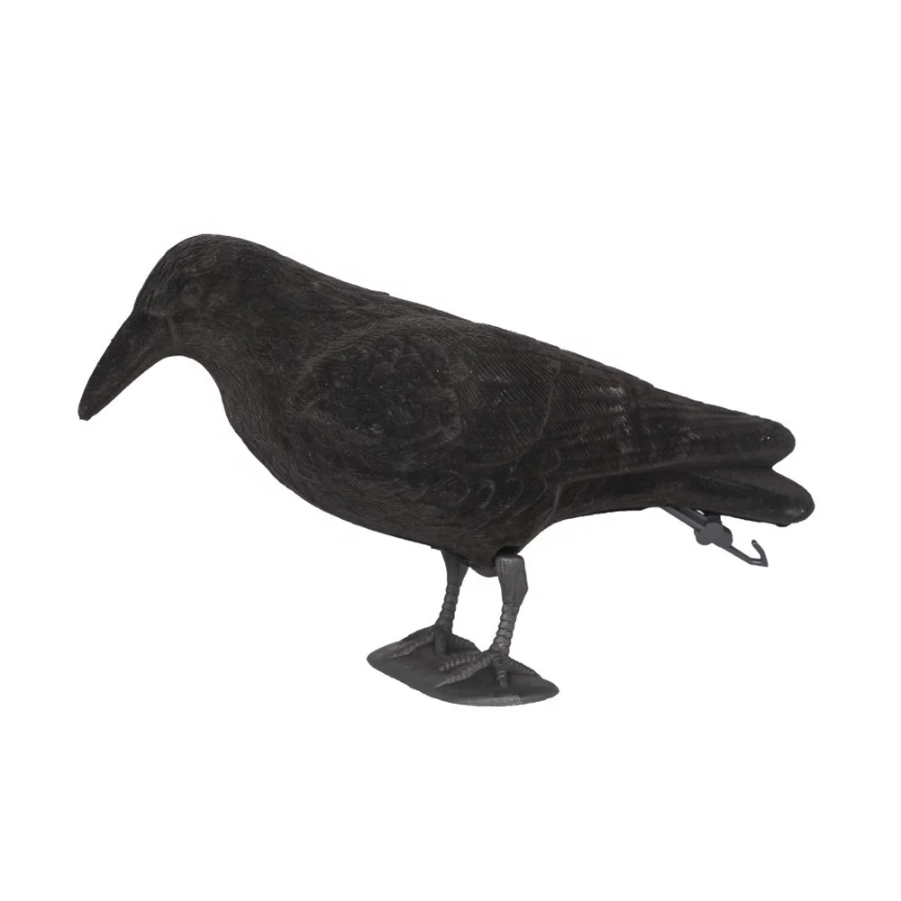 Bird Hunting Decoy Shooting Flocking Hunting Plastic Crows With Feet