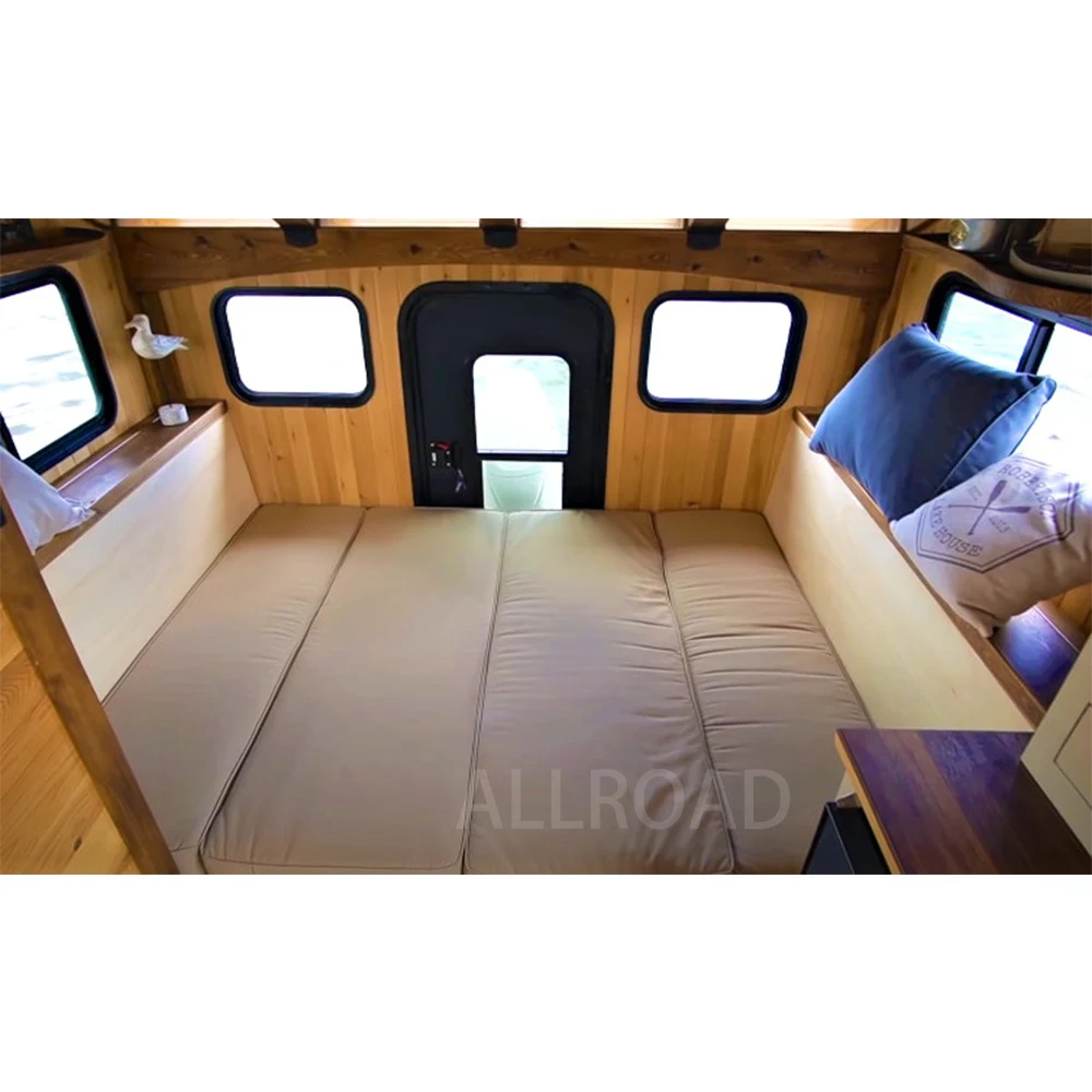 30FT Floating House Boat Aluminum Pontoon Houseboat On The Water