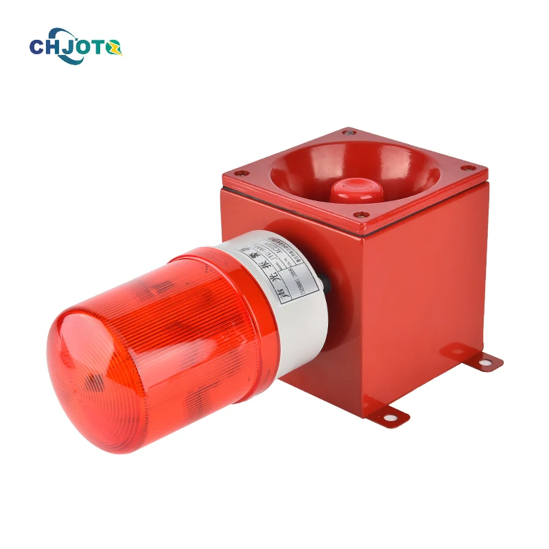 JTG-9001J Warning Securlty alarm system industrial audible and visual alarm siren with muti-frequency Flashing Light and Audio