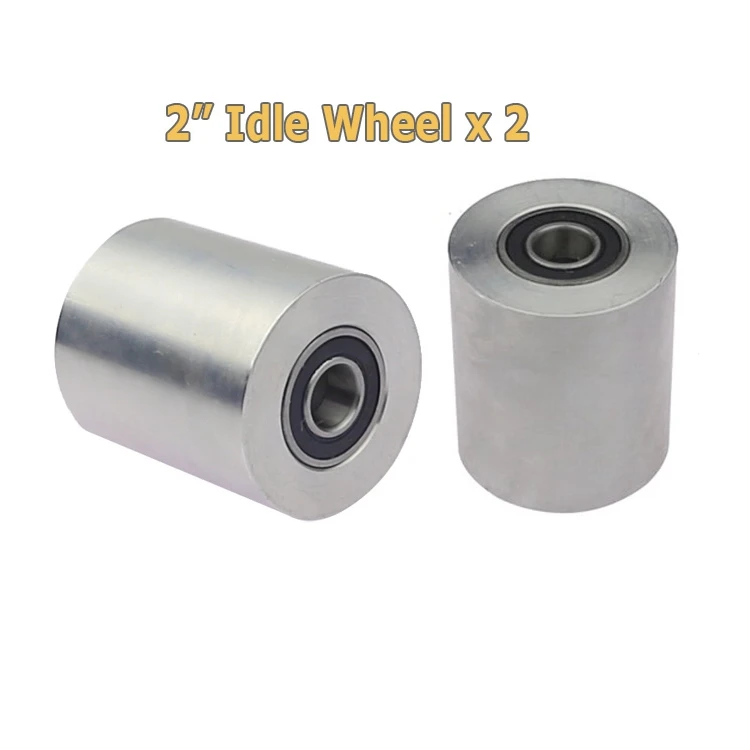 Fully Aluminum Wheel 4 in 1 Set Belt Knife Grinder Wheels Drive Tracking Idler