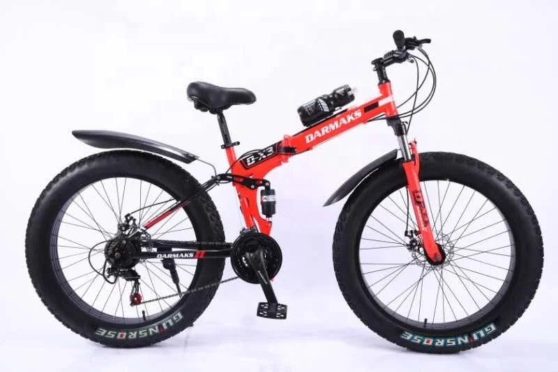 21 speed gear cycle 4.0 fat tire folding bike for wholesale