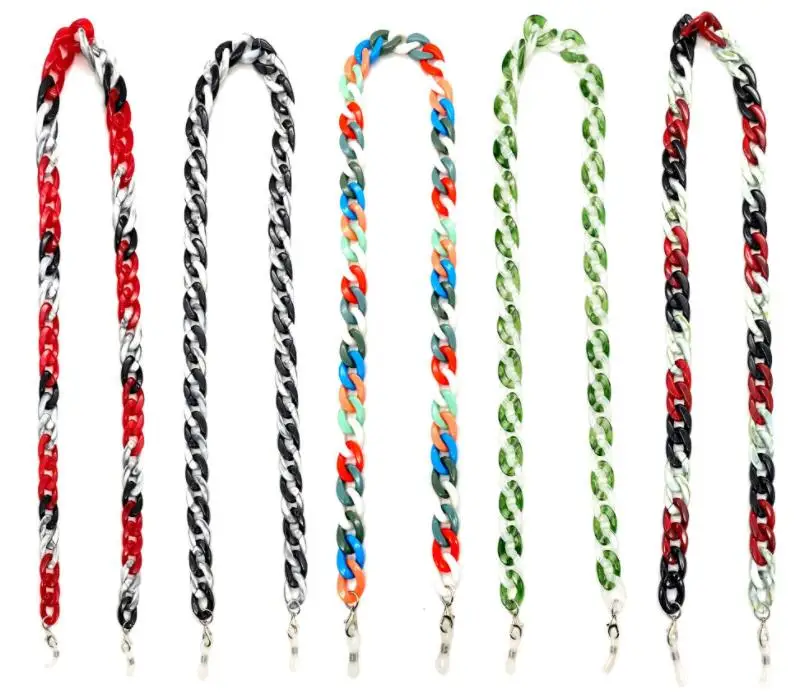 Xuqian популярная цепочка для солнцезащитных очков аксессуары модные акриловые очки смешанные цвета модные/простые Индивидуальные