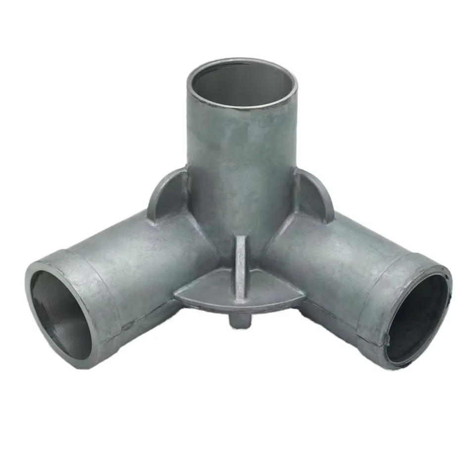Custom die-cast sand-cast aluminum alloy metal stainless steel joint simple wardrobe three-way four-way connector fittings