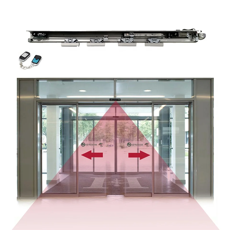 Hot Sale Gate Sliding Door Kit Operator Accessories Remote Control Glass Door Automatic Door System