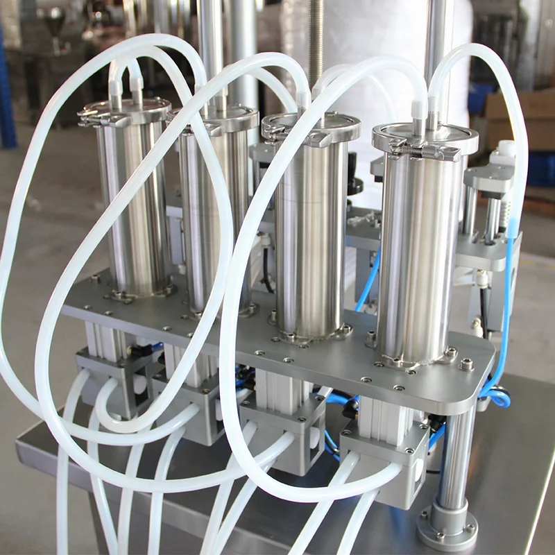 Factory lab semi-automatic 4 head perfume  filling machine  manual filling cologne perfume liquid equipment perfume line