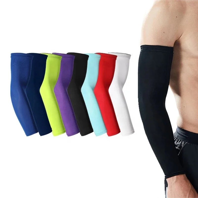 Unisex Summer Outdoor Sports Arm Warmer Compression Sleeve Basketball Cycling Running UV Protection Volleyball Arm Sleeve