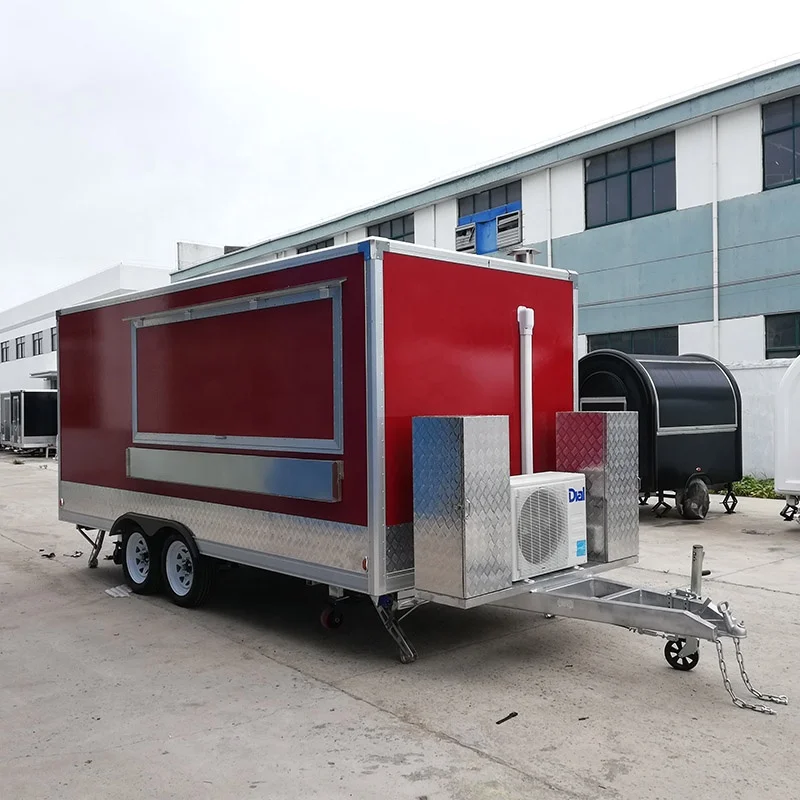 UKUNG CE Approved square food truck with full kitchen equipment fast food cater truck mobile food truck 2020