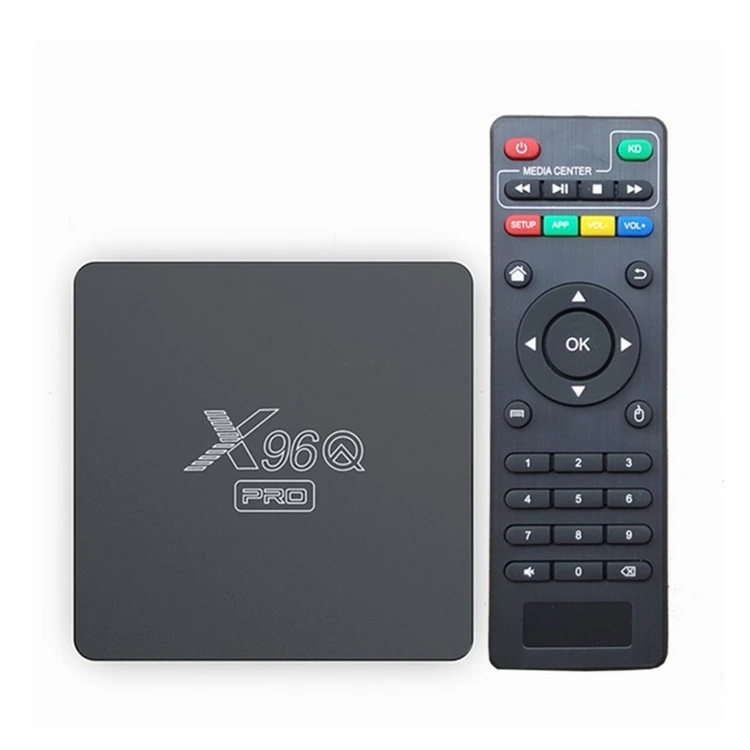 Daqu Top Selling 2.4G WiFi Android 10 TV Box X96Q Pro 1G 8G 2G 16G Allwinner H313 Smart Set Top Box With Air Mouse X96 X6 X96 X4