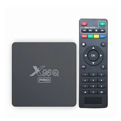 Daqu Top Selling 2.4G WiFi Android 10 TV Box X96Q Pro 1G 8G 2G 16G Allwinner H313 Smart Set Top Box With Air Mouse X96 X6 X96 X4