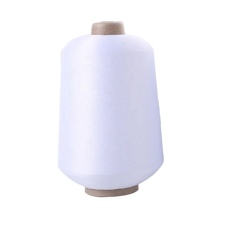 High quality Nylon 6 yarn white SIM Nylon stretch yarn dope dyed Nylon 70D/2 for elastic webbing