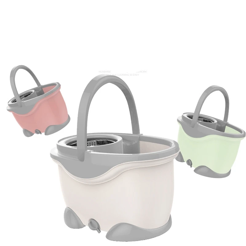 
Free Sample Manufacturer Electrostatic Magic Mop Household Spin Floor Stainless Mop Cleaner Set 