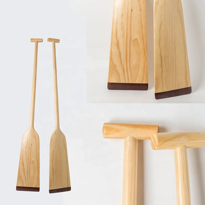 120/125/130/150 cm Gb Lightweight Wood Rafting Rowing Durable Hand Crank Family Wooden IDBF Approved Dragon Boat Paddle with Bag