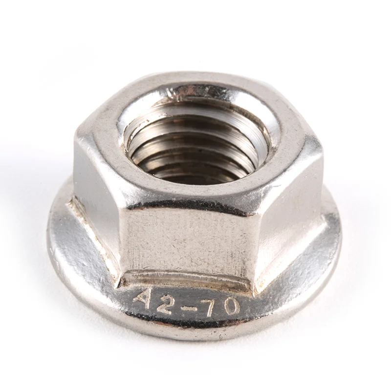 HBLJ China hex flange nuts m3 m4 m5 m6 m12 304 Stainless Carbon steel galvanized DIN 986 hexagonal domed nut
