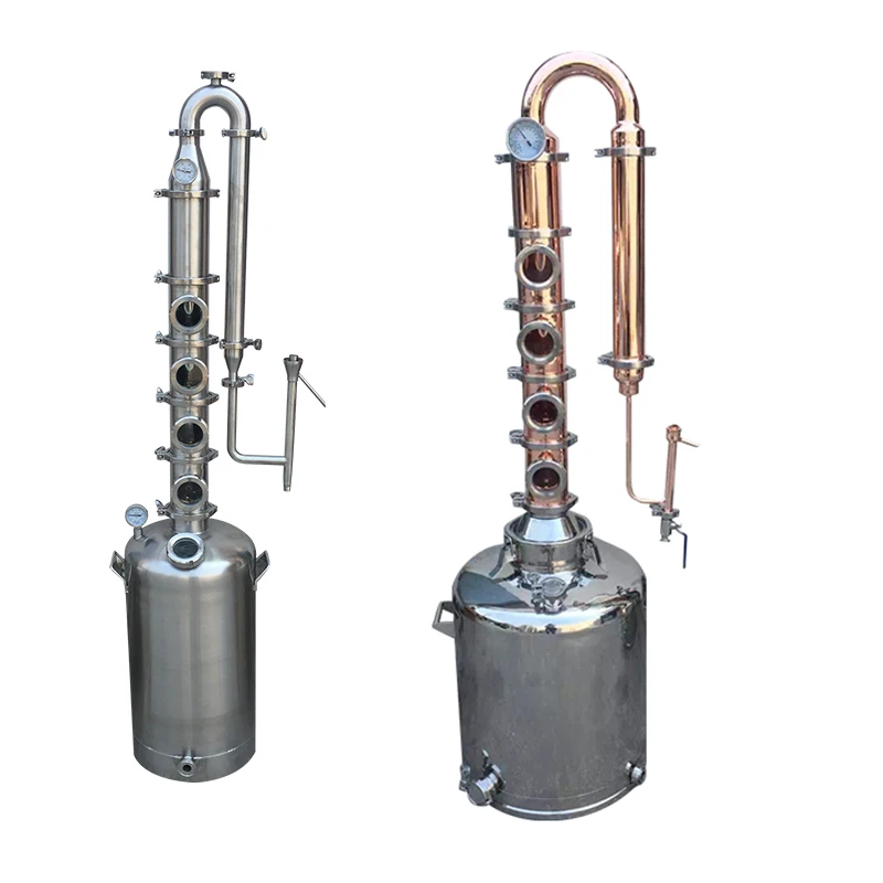 
200L Gin Moonshine Rum distill vodka whisky brandy distillery equipment fermentation tank and alcohol distiller 
