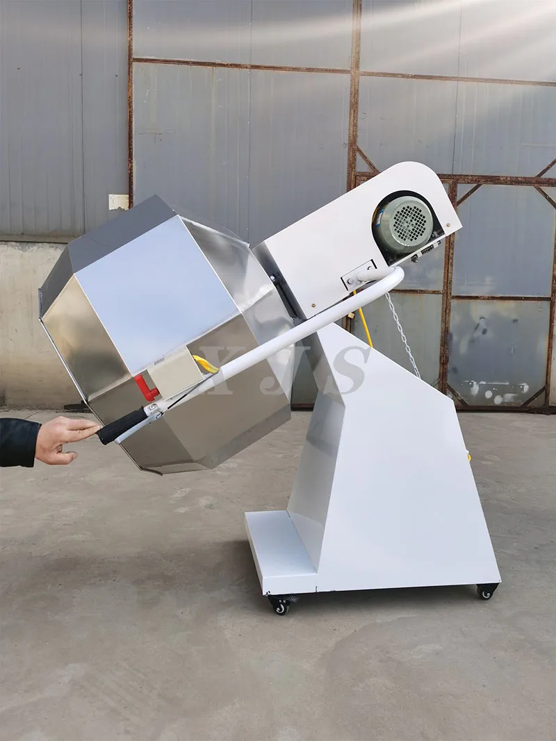 Nuts Roasting And Flavoring Machine/ Single Roller Seasoning Machine/ Seasoning Tumbler Banana Chips Flavoring Machine