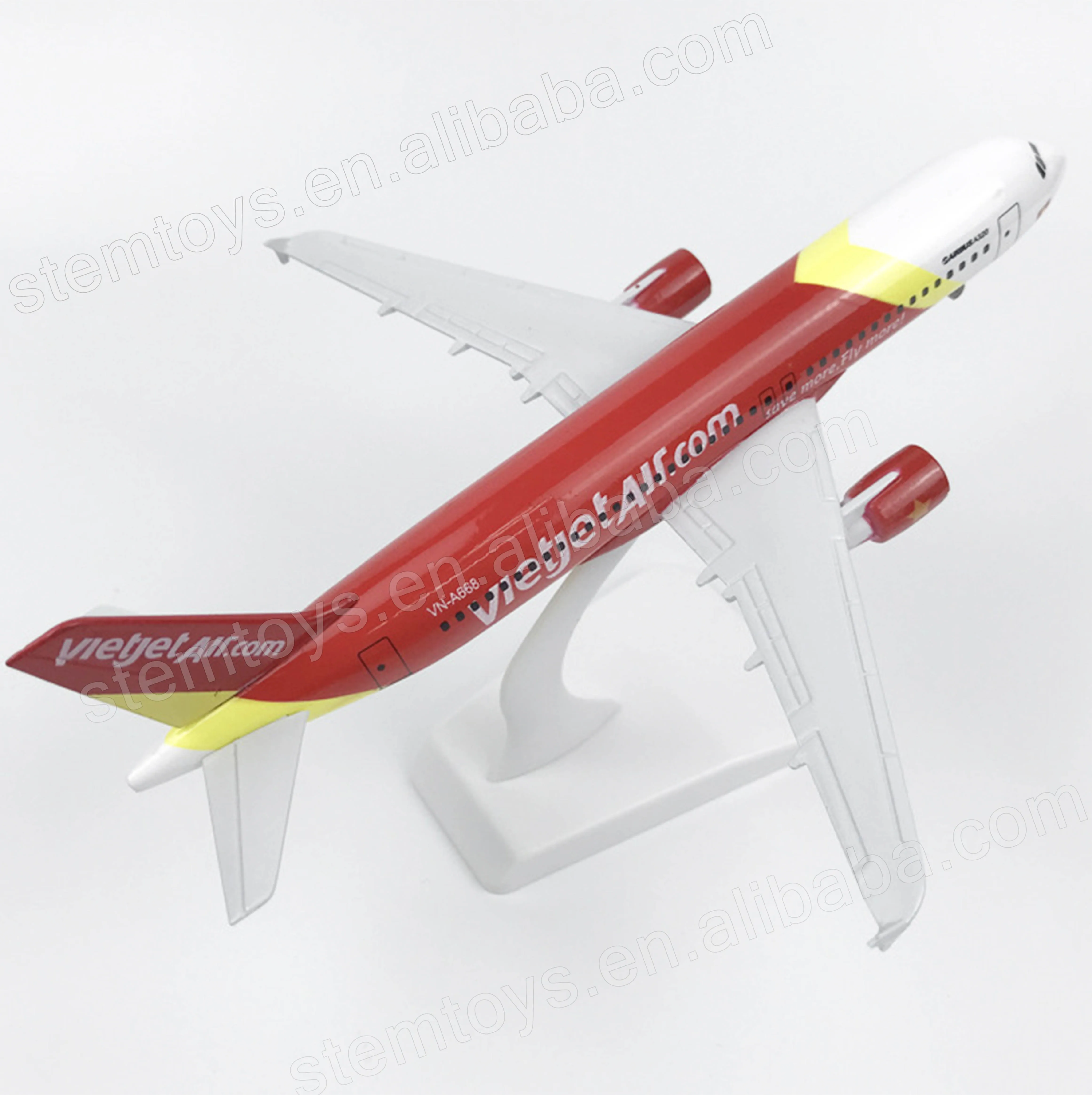 20cm Alloy Metal Aircraft Model Vietnam Airlines VietJet Air Airbus A320 Plane Model for Aviation Gift