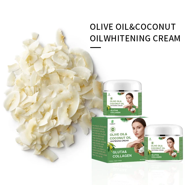Manufacturer Wholesale Whitening Brightening Extra Virgin Coconut Oil Whitening Cream Face Care Cream