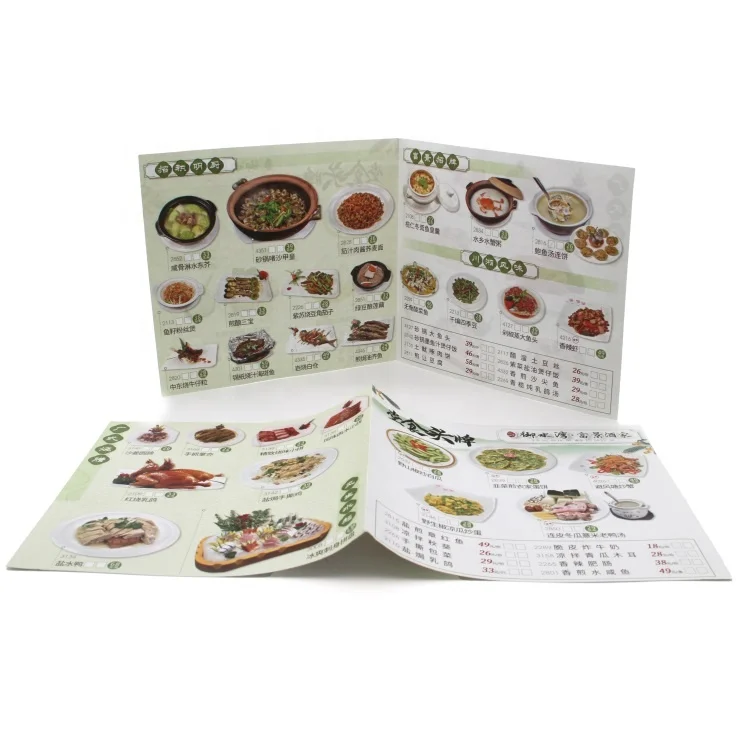 Small Printed Flyer Tri-fold Brochure Custom Duplex Design Colored Paper OEM Offset Printing Film Lamination Album Printing 500