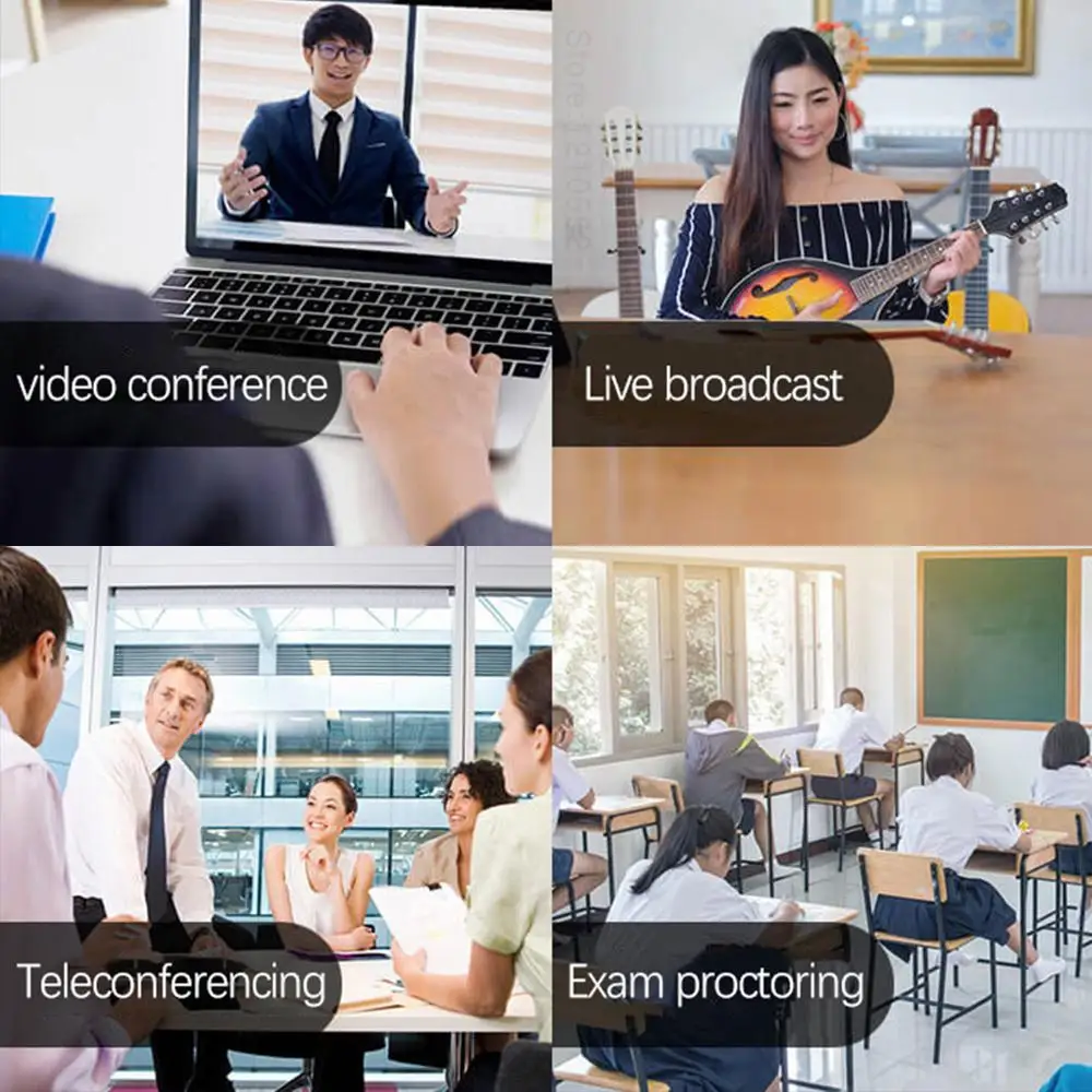 Youpin Xiaovv USB Web Camera 200W Pixels 1080p HD Auto Focus 150 Degree Super Wide Angle Built-In Noise Reduction Microphone