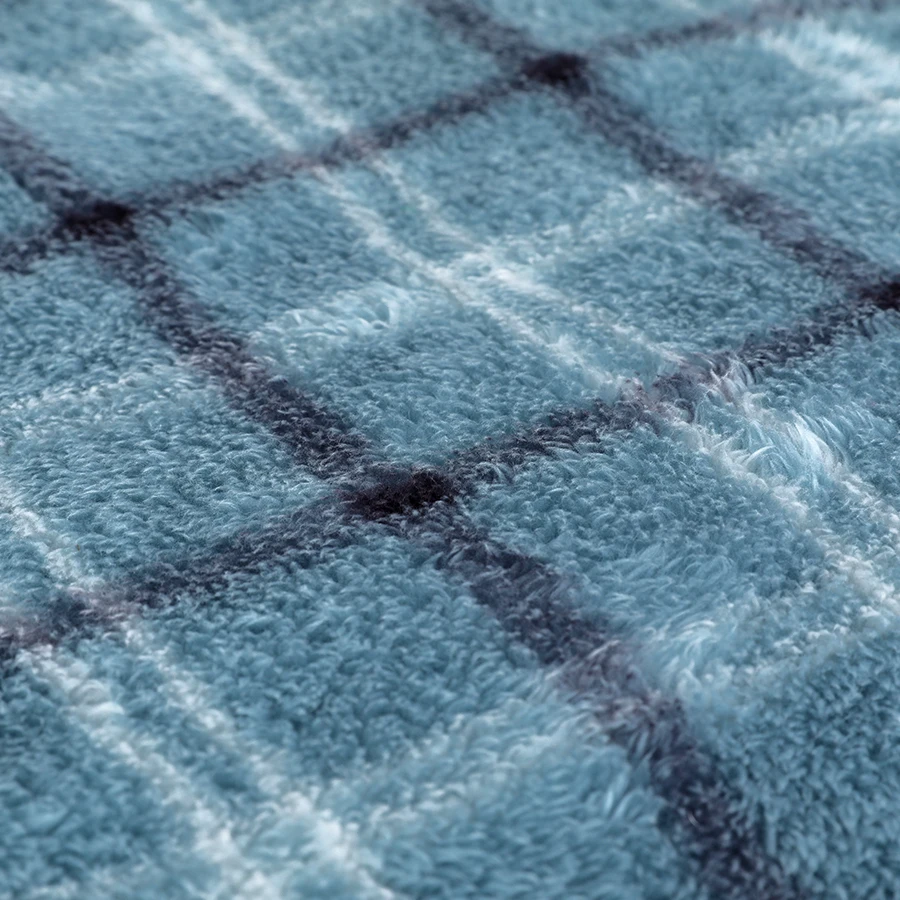 Custom Blanket Raw Material 100% Polyester Breathable Knitted Soft Sherpa Fleece Fabric With Printed