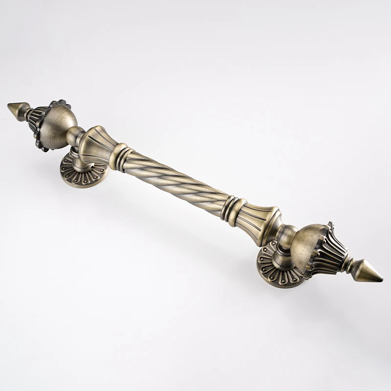 Decorative Gate  Bronze Metal Cast Iron Antique Pulls Front Exterior Main Retro Set Door Handles