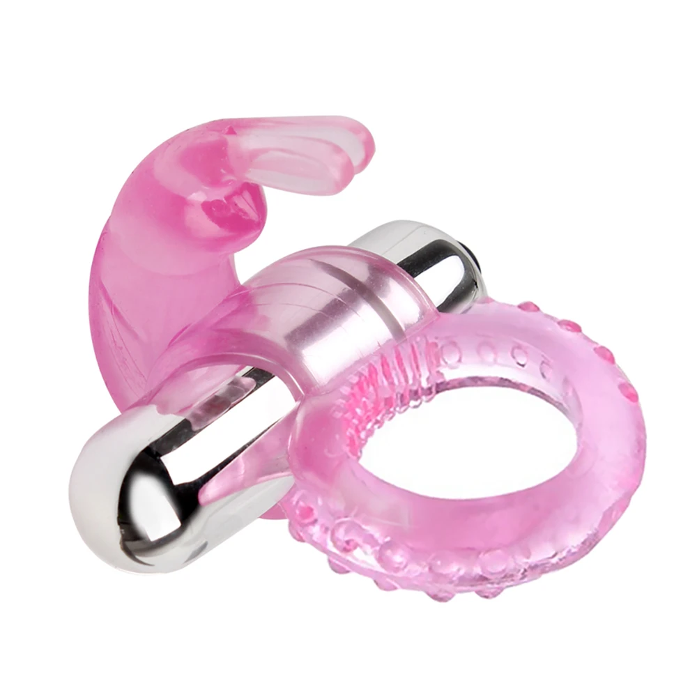
High Quality TPE Exquisite 7 Frequencies Strong Vibration Rabbit Cock Ring 