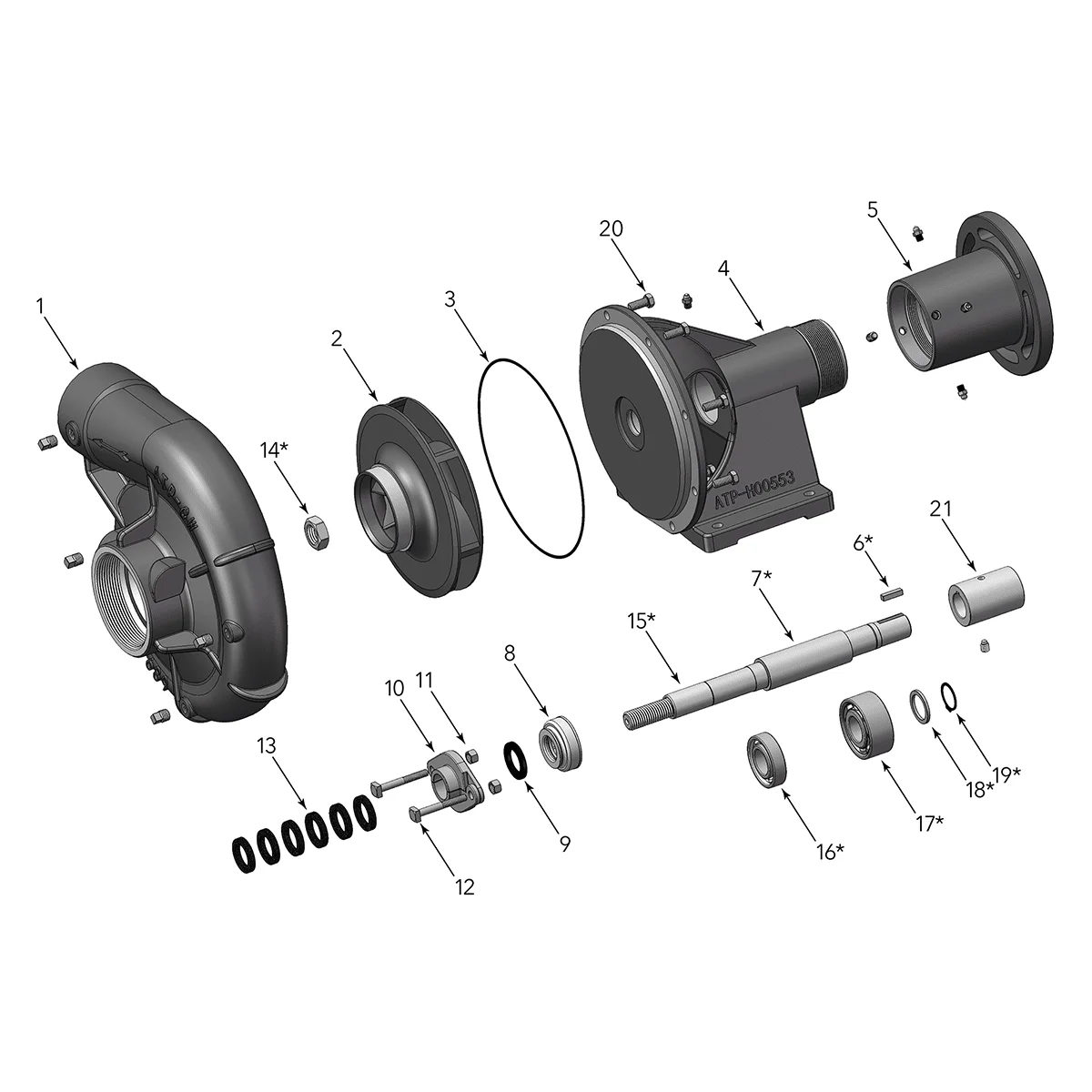 hydraulic centrifugal pump