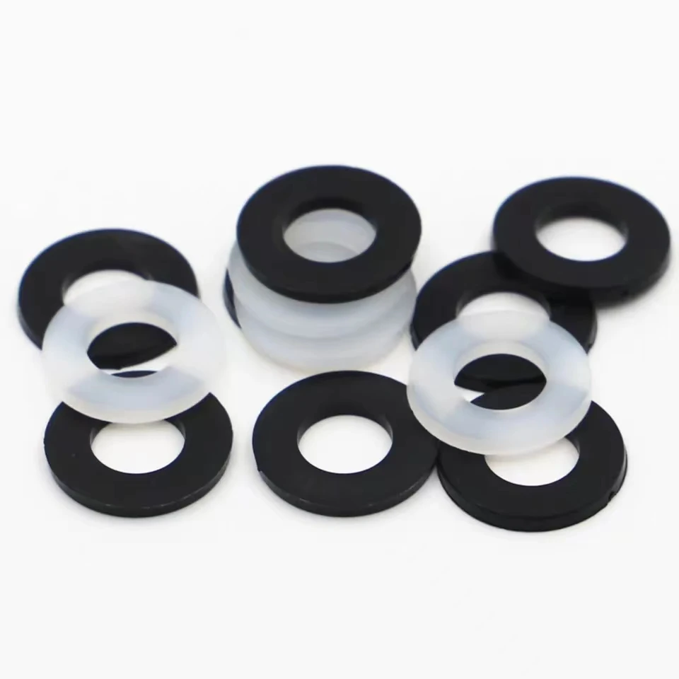 Custom high temperture resistant Fireproof rubber ring washer10mm thick molded high quality food grade flat seals silicon