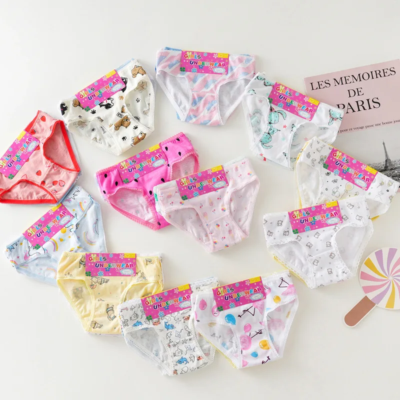Best Price High Quality Kids Cotton Boxer Panties Cute Little Girls Panties Girls Cotton Underwear Calcinha Infantil