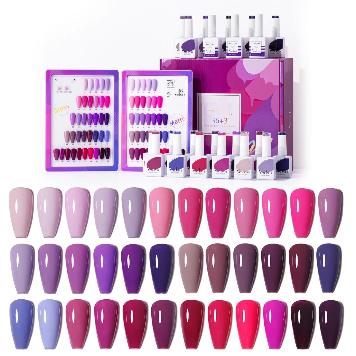 36 Thermo Color 15Ml Open Shop Set Autumn/Winter Nail Salon Gel Nail Polish Glue Set