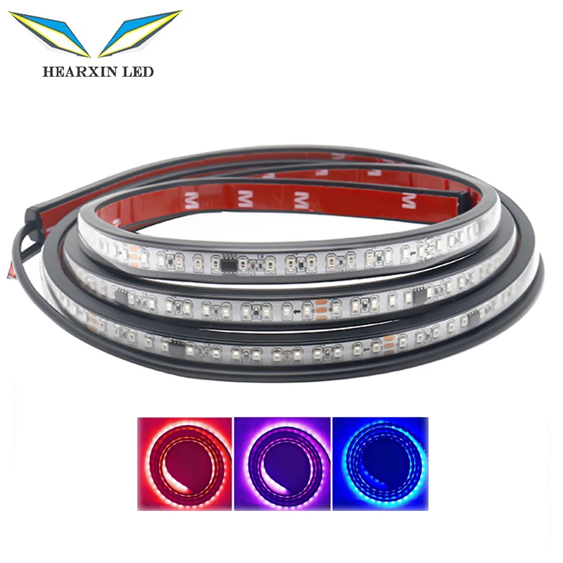 HearxinLED 24V Car van running light bar Strobe Running Streamer Led strip light Flexible DRL Car Styling For Van Truck Tailgate