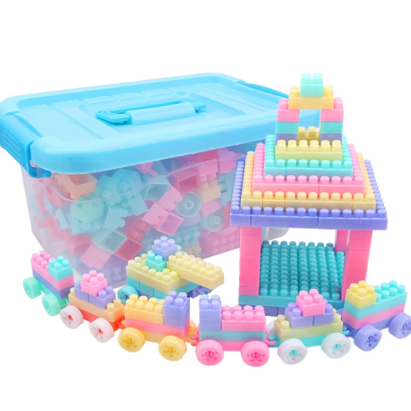 Hot Sale High Quality PP Plastic Educational DIY Building Bricks Blocks Toy for Kids Interesting Model Style for Children