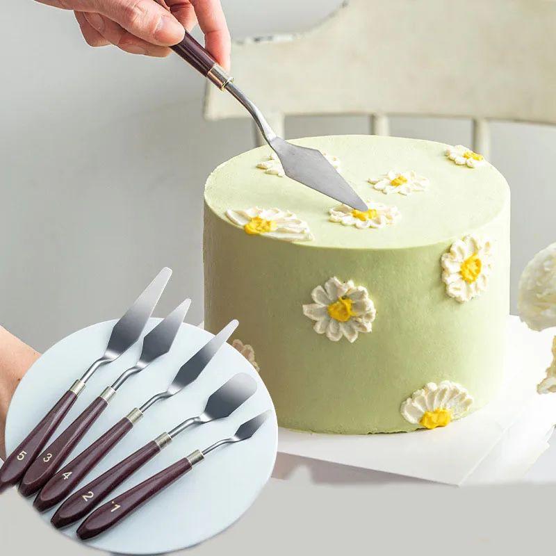 Stainless Steel Cake Server Serrated Blade Cutter Pizza Baking Tool Kitchen Items Cheese Shovel Cake Palette Knife Set