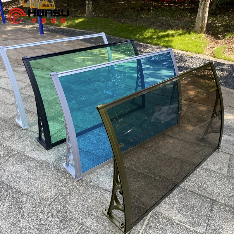 Awnings And Awning Brackets Window Canopy Door Canopy Polycarbonate Shade Awning Clear Plastic Aluminum Pc Coated Manual