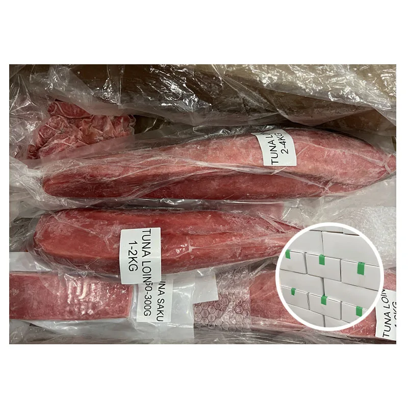 High Quality Yellowfin Tuna Processing Customizing Loin Saku Cube Frozen Tuna Steak