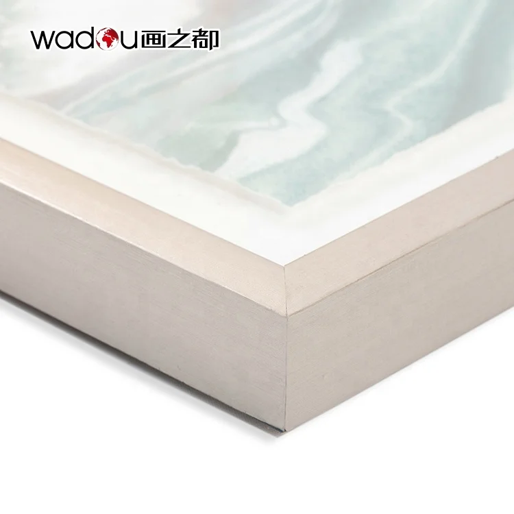 Framed Premium Quality Custom Wall Art  Abstract Home Goods Canvas Art Glass Colorpaper Framed Art For Home