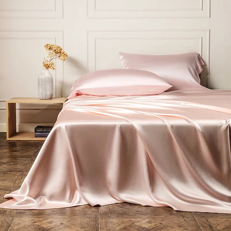 mulberry silk 100% silk bedding sets 25 mm high quality super soft luxury 4 pieces including 1 duvet cover 1 flat sheet 4 pillow