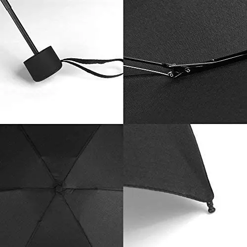 Ovida best quality wind proof compact small pocket size portable 5 fold mini capsule umbrella