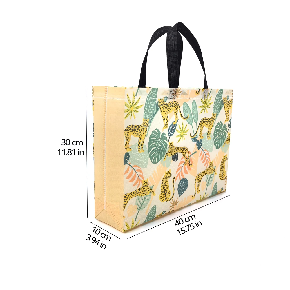 Custom New Non-Woven Shopping Bag with Logo Unique Patterned Gift Bag
