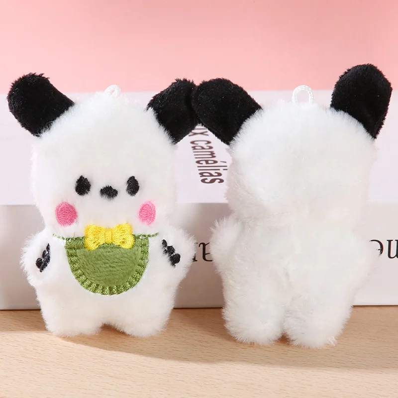 wholesale 10CM small puppy dog stuffed animal toy soft dog puppy plush toy with keychain