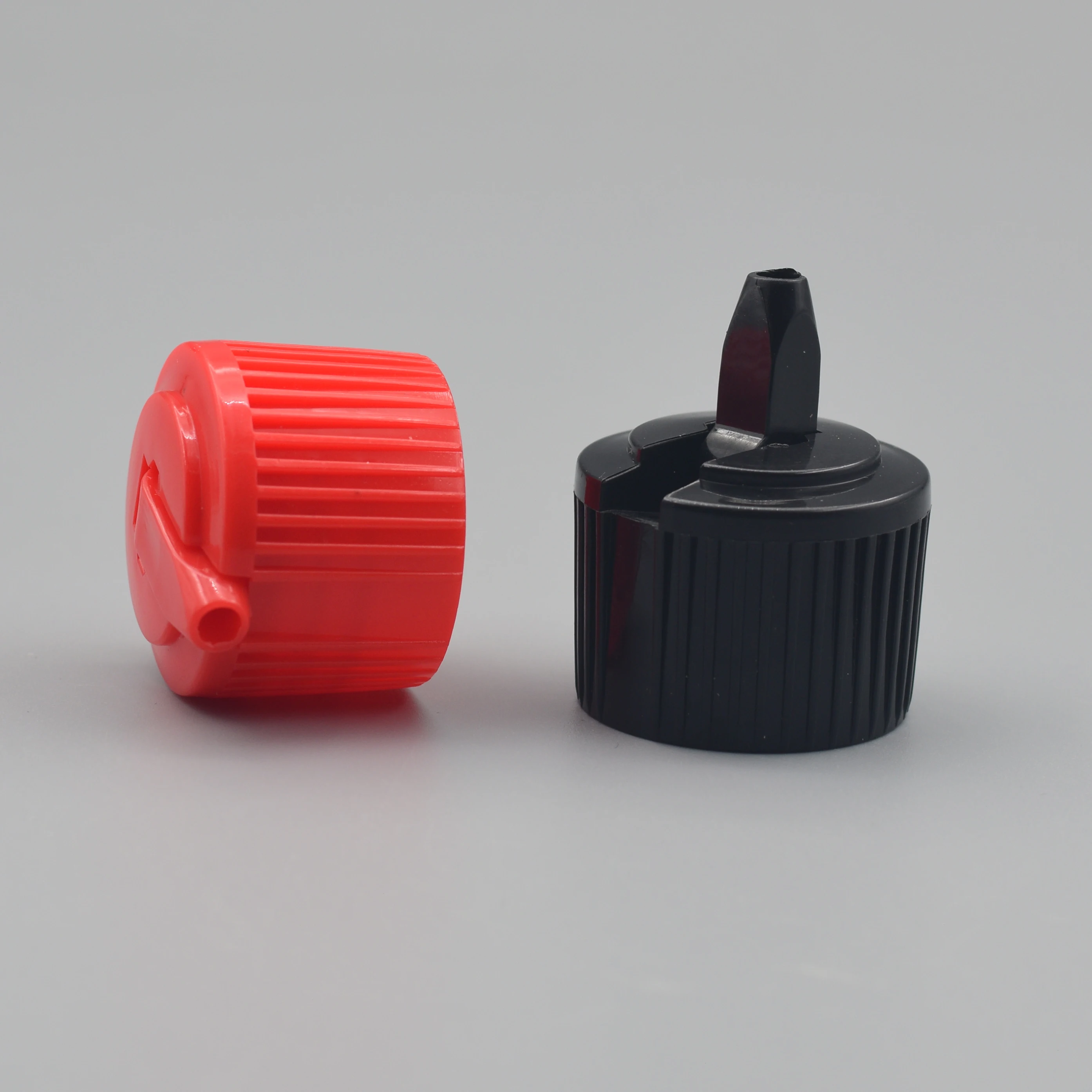 Wholesale Pp 20mm 24mm 28mm White Plastic Turret Spout Dispensing Screw Flip Top Caps for chemical bottles