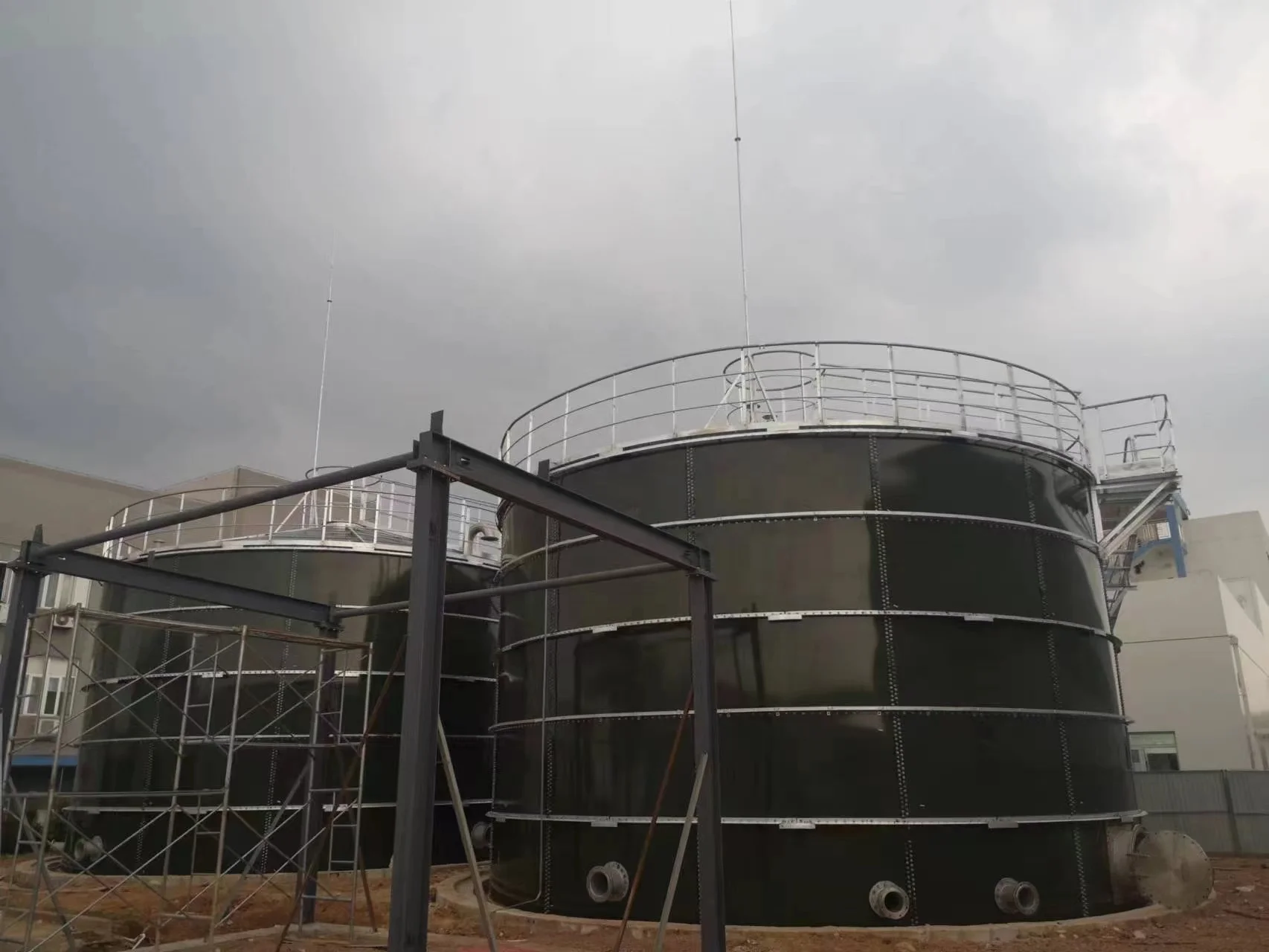WS Brand 5000000 Gallon Glass-lined Steel Filter Water Tanks For Agriculture Water Use