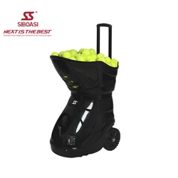 Custom factory direct sell siboasi tennis  machine portable tennis shooting machine player training tennis ball machine