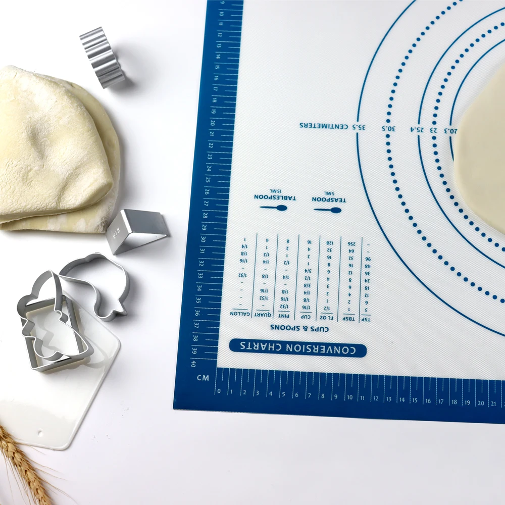 heat resistant silicone pastry baking mats  silicone mat silicone baking sheet baking pastry tools for rolling dough